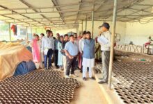 ग्रामोद्योग बोर्ड अध्यक्ष राकेश पाण्डेय ने किया ग्रामोद्योग इकाइयों का निरीक्षण