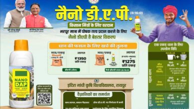 रायपुर : नैनो डीएपी किसानों के लिए ठोस डीएपी उर्वरक का स्मार्ट विकल्प