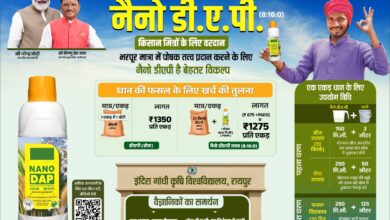 CG NEWS: छत्तीसगढ़ सरकार ने डीएपी की कमी के मद्देनज़र वैकल्पिक उर्वरकों की व्यवस्था की, नैनो डीएपी के भंडारण एवं वितरण की विशेष तैयारी की…