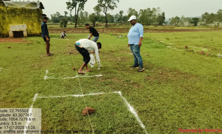 कुदारीडीह के जंगल पारा में शासकीय प्राथमिक शाला का भवन निर्माण कार्य प्रारंभ, 2 अक्टूबर तक पूर्ण करने का लक्ष्य,विगत दिनों कलेक्टर ने निरीक्षण कर स्कूल भवन निर्माण करने के दिए थे निर्देश