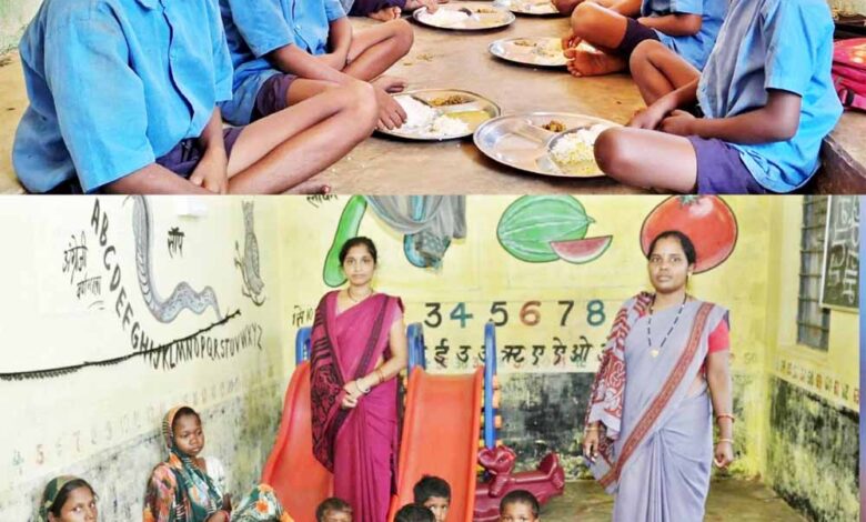 धुएं से मुक्ति और आहार से बच्चो को मिल रही शक्ति धुएं से मुक्ति और आहार से बच्चो को मिल रही शक्ति