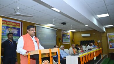 राष्ट्रीय खेल दिवस पर मंत्री गजेन्द्र यादव ने किया खिलाड़ियों का सम्मान….