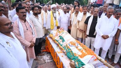 मदकू द्वीप क्षेत्र के विकास के शिल्पी शांताराम को दी गई श्रद्धांजलि….