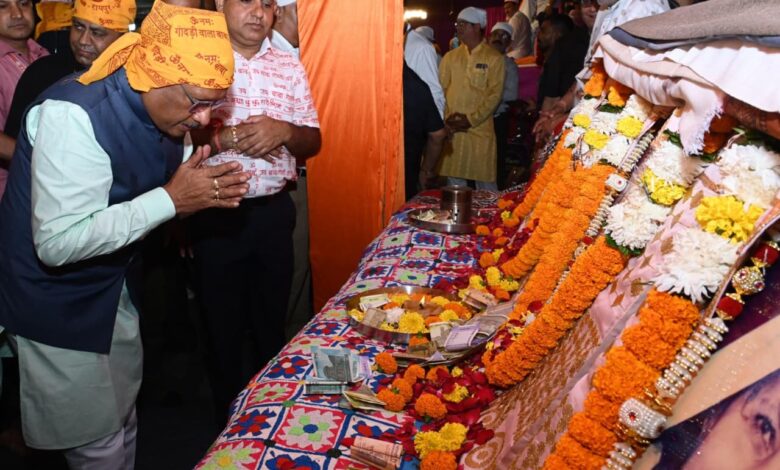 मुख्यमंत्री विष्णु देव साय संत बाबा हरदास राम साहिब जी की बरसी महोत्सव में हुए शामिल…. मुख्यमंत्री विष्णु देव साय संत बाबा हरदास राम साहिब जी की बरसी महोत्सव में हुए शामिल….
