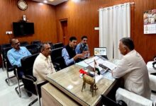 मंत्री  परमार से मिला यूजीसी द्वारा स्थापित परमाणु ऊर्जा विभाग वैज्ञानिक अनुसंधान संकुल केंद्र का प्रतिनिधि-मंडल