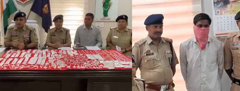 ज्वेलरी शॉप चोरी का खुलासा: नाबालिग मास्टरमाइंड सहित दो गिरफ्तार, लाखों के गहने बरामद ज्वेलरी शॉप चोरी का खुलासा: नाबालिग मास्टरमाइंड सहित दो गिरफ्तार, लाखों के गहने बरामद