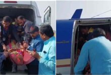 खंडवा में पीएम श्री एयर एम्बुलेंस बनी मरीज के लिए वरदान, इंदौर इलाज के लिए एयरलिफ्ट खंडवा में पीएम श्री एयर एम्बुलेंस बनी मरीज के लिए वरदान, इंदौर इलाज के लिए एयरलिफ्ट